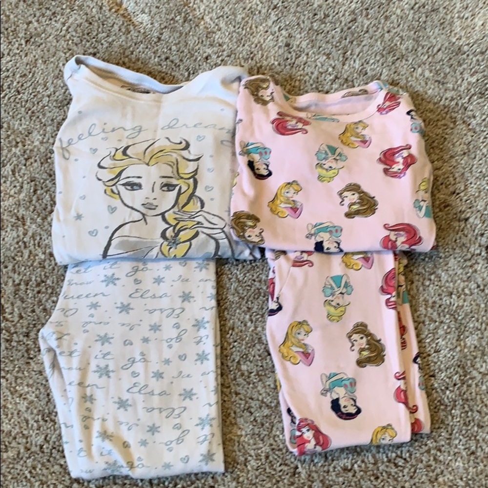 Disney Frozen and Princesses long sleeve Pajamas